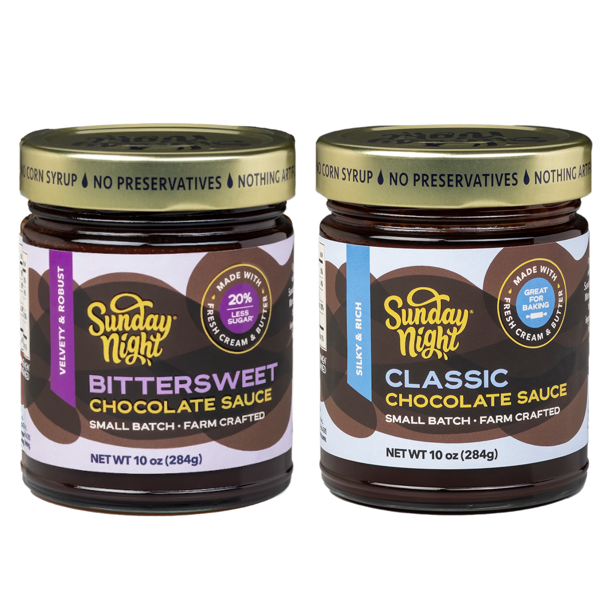 CLASSIC CHOCOLATE AND BITTERSWEET CHOCOLATE SAUCE DUO GIFT SET