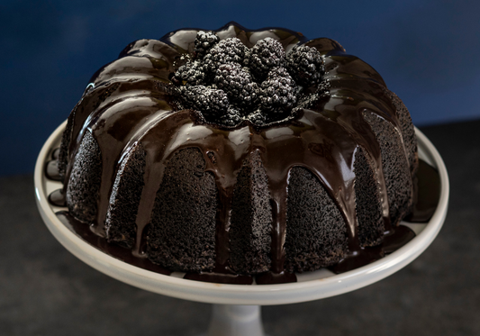 Sunday Night® Chocolate Stout Bundt® Cake with Sunday Night® Sweet + Rich Chocolate Premium Dessert Sauce