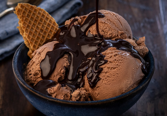 Sunday Night® Easy Chocolate Ice Cream with Sunday Night® Sweet + Rich Chocolate Premium Dessert Sauce