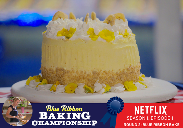 BLUE RIBBON BANANA CREAM PIE CAKE from Blue Ribbon Baking Championship on Netflix