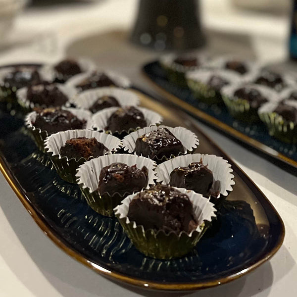 Image of Sunday Night® Chocolate Truffle Brownies with Sunday Night® Sweet + Rich Chocolate Premium Dessert Sauce