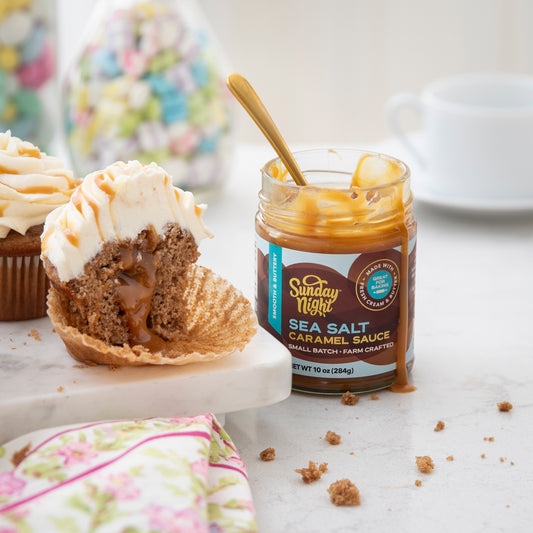 Sunday Night® Caramel Carrot Cupcakes with Ermine Cream Cheese Frosting