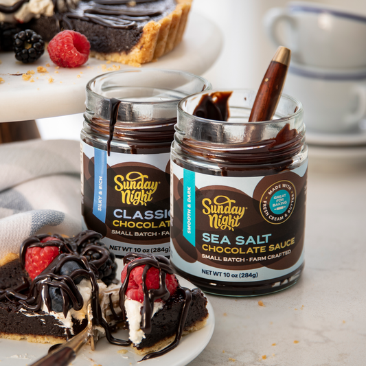 CLASSIC CHOCOLATE AND SEA SALT CHOCOLATE SAUCE DUO GIFT SET