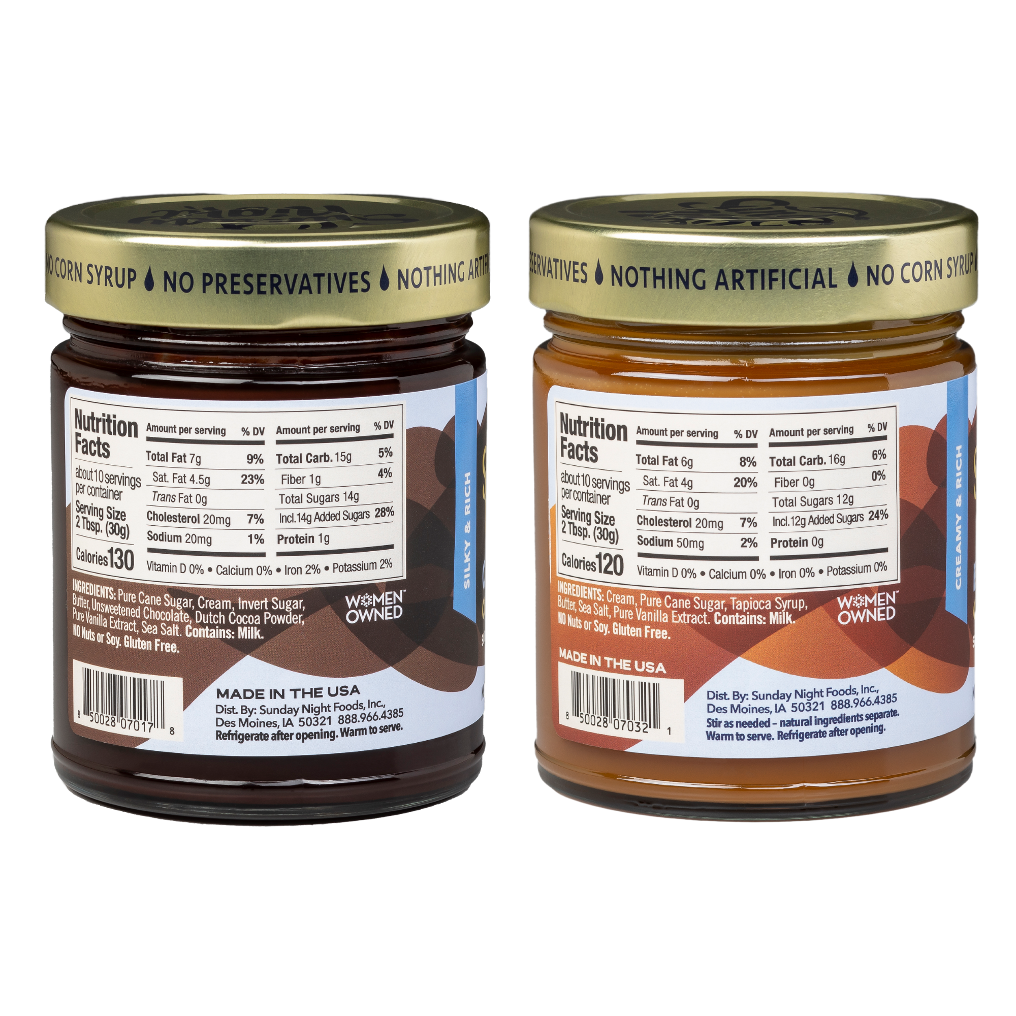 CLASSIC CHOCOLATE AND SEA SALT CARAMEL SAUCE DUO GIFT SET