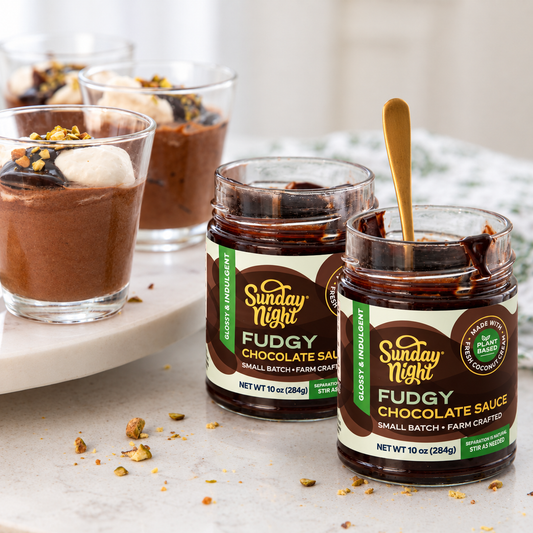 FUDGY VEGAN CHOCOLATE SAUCE (2-PACK)