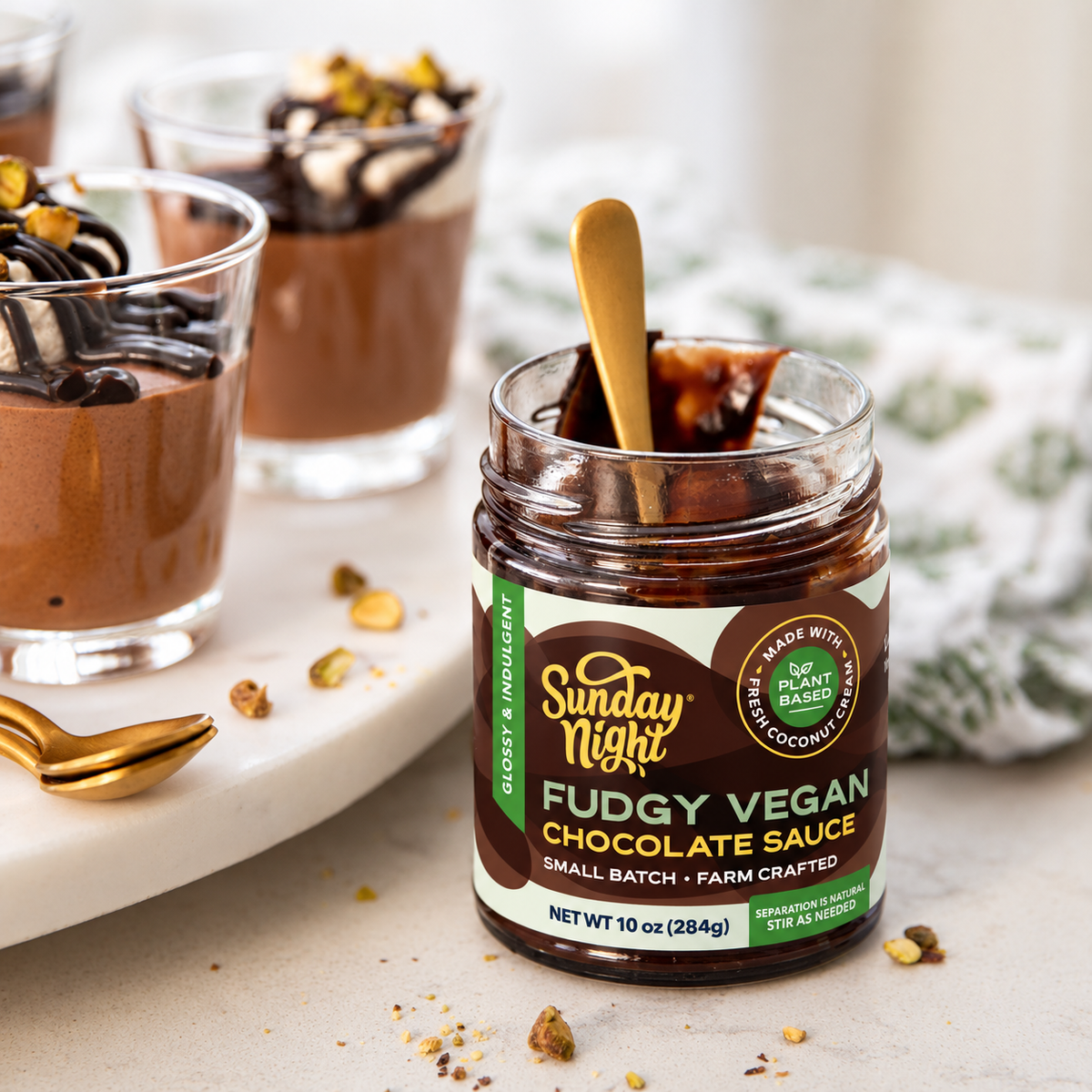 FUDGY VEGAN CHOCOLATE SAUCE