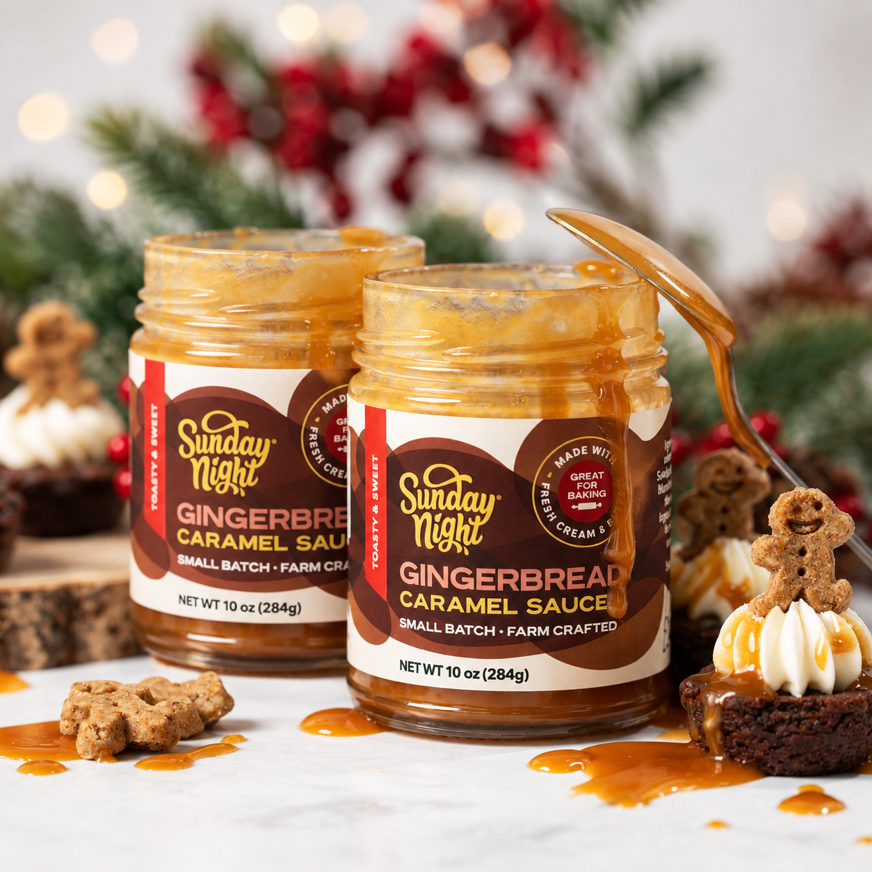 GINGERBREAD CARAMEL SAUCE (2-PACK)