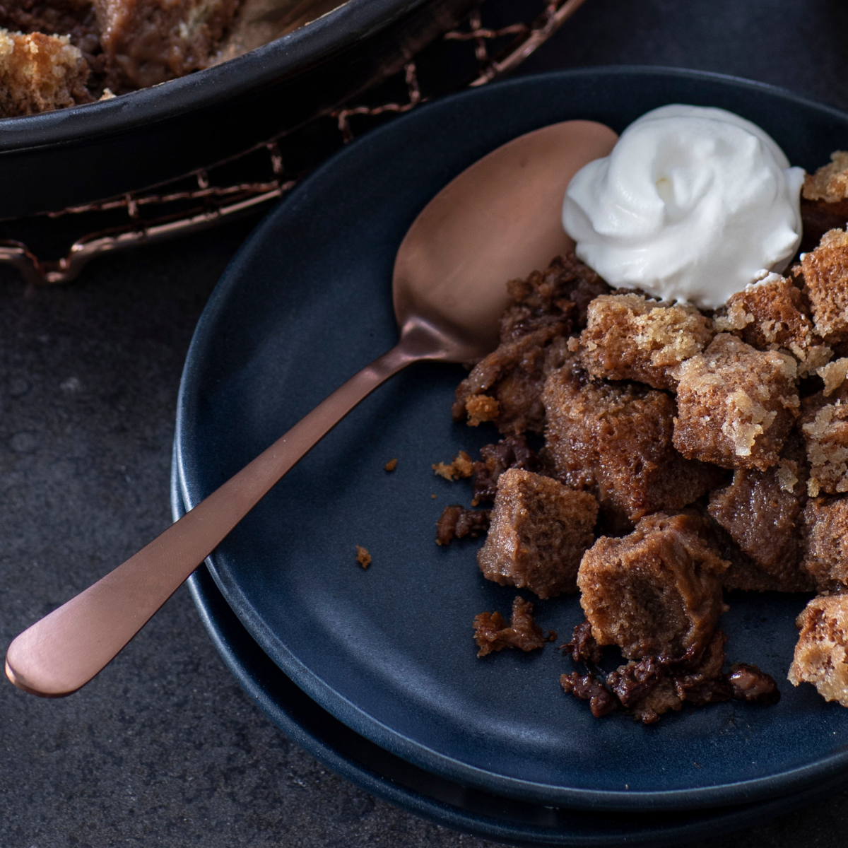 Sunday Night Recipe: Bread Pudding with Dark or Bittersweet Chocolate Sauce